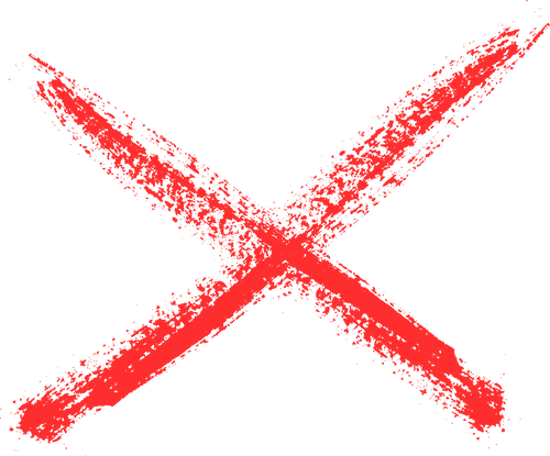 Red x sign